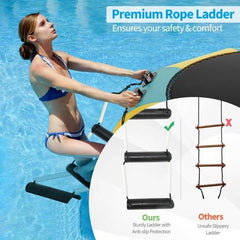 10 Feet Inflatable Splash Padded Water Bouncer Trampoline