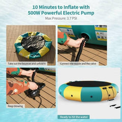 10 Feet Inflatable Splash Padded Water Bouncer Trampoline