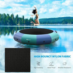 10 Feet Inflatable Splash Padded Water Bouncer Trampoline