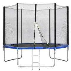 10 ft Combo Bounce Jump Safety Trampoline with Spring Pad Ladder