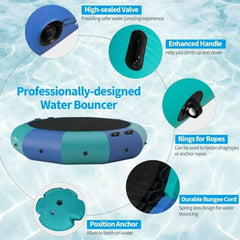 12 Feet Inflatable Splash Padded Water Bouncer Trampoline