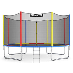 14 Ft Trampoline with Safety Enclosure Net and Ladder