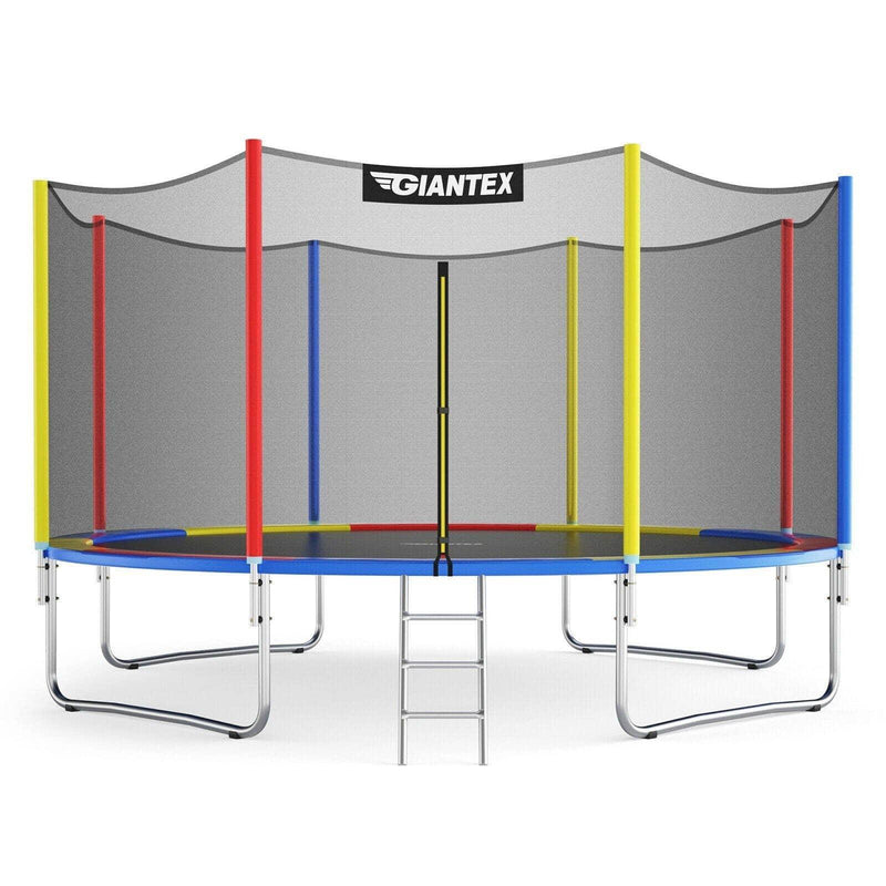 14 Ft Trampoline with Safety Enclosure Net and Ladder