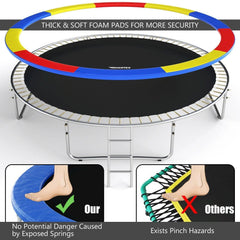 14 Ft Trampoline with Safety Enclosure Net and Ladder