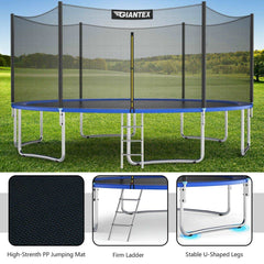 15 ft Outdoor Trampoline Combo with Bounce Jump Safety Enclosure Net