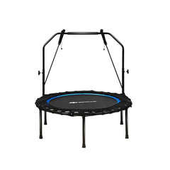 40" Foldable Fitness Rebounder with Resistance Bands Adjustable Blue