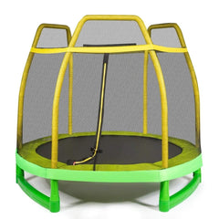 7FT Kids Trampoline W/ Safety Enclosure Net