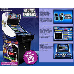 Chicago Gaming  Arcade Legends 3 Upright Arcade Game Machine with 130 Games