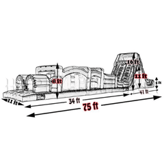 75' Obstacle Course 3 Plus