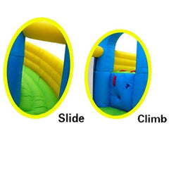 Island Hopper Curved Double Slide Bounce House