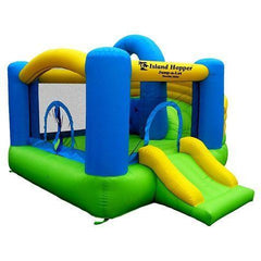 Island Hopper Curved Double Slide Bounce House