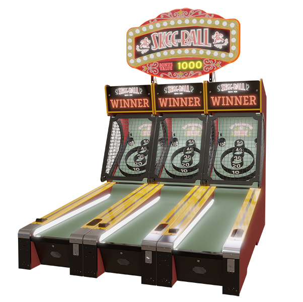 Skee Ball Classic Alley 10' Bowler Coin Op Redemption Game