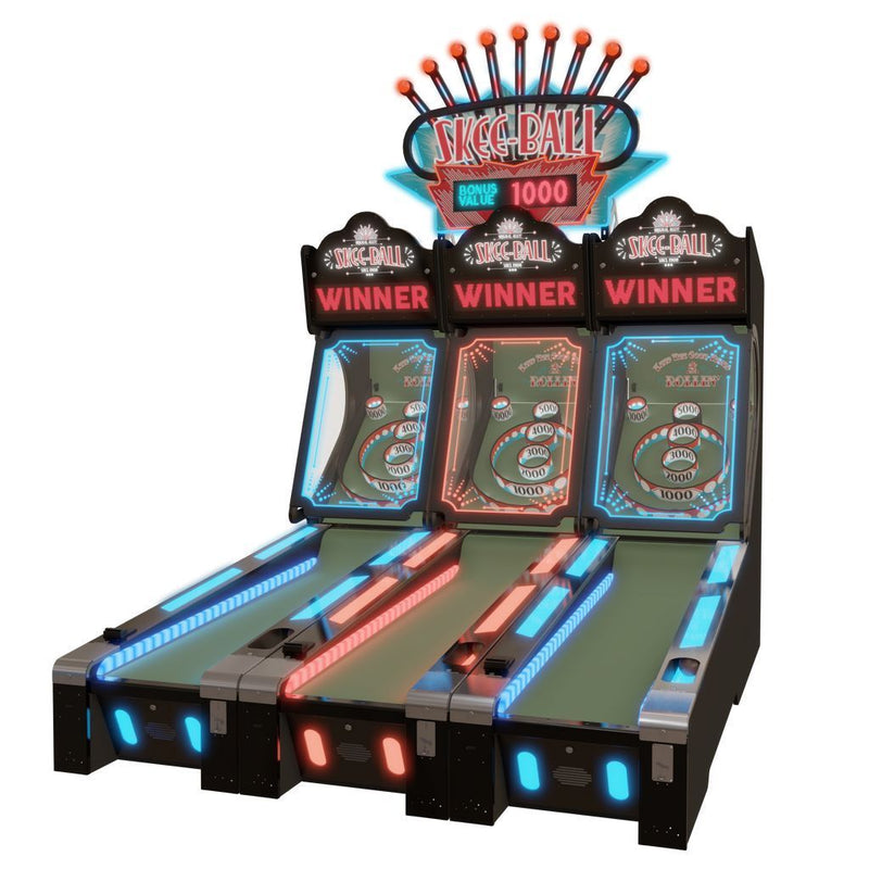 Skee-Ball Glow Alley 10' Bowler Coin-Op Redemption Game