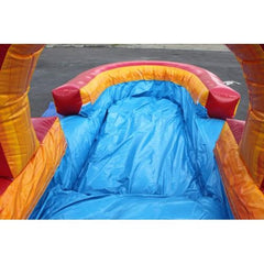 Volcano Inflatable Slip N Slide with Pool