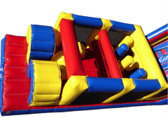 Backyard Bounce House Obstacle Course