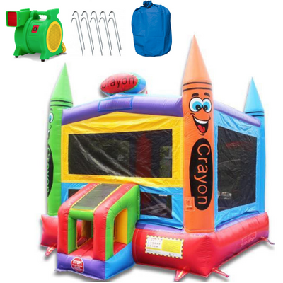 14' Crayon Commercial Bounce House