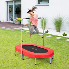 Foldable Double Mini Kids Fitness Rebounder Trampoline, Red