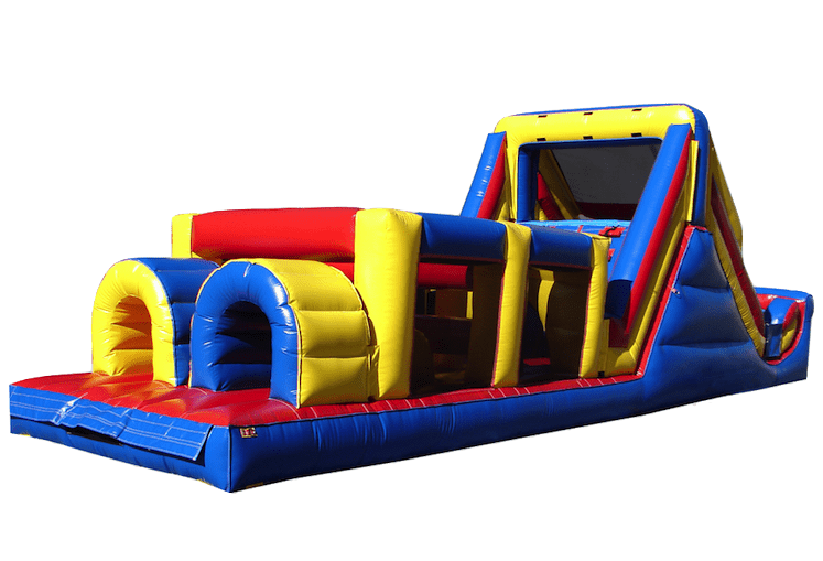 Backyard Bounce House Obstacle Course