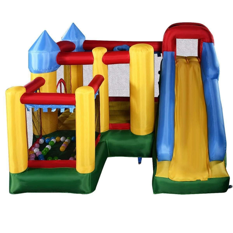 Inflatable Bounce House with Balls and Super Slide