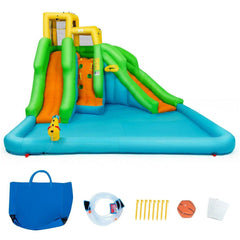 Kids Inflatable Water Park Bounce House with 480 W Blower