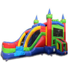 Rainbow Castle Commercial Bounce House Package