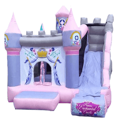 KidWise Princess Enchanted Castle With Slide Bounce House