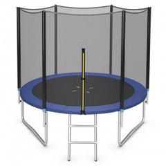 Outdoor Trampoline Bounce Combo with Safety Closure Net Ladder