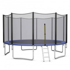 Outdoor Trampoline Bounce Combo with Safety Closure Net Ladder