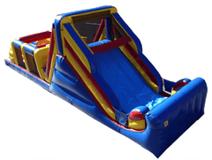 Backyard Bounce House Obstacle Course